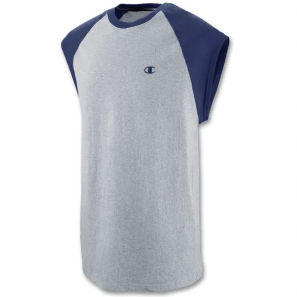 CHAMPION Men's Cotton Jersey Raglan Cap-Sleeve T-Shirt Size XL - Picture 2 of 12